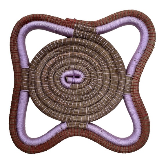 Pine Needle Wrapped Handwoven Honduran Trivet-$ for Women in Honduras 🇭🇳 - Picture 1 of 4